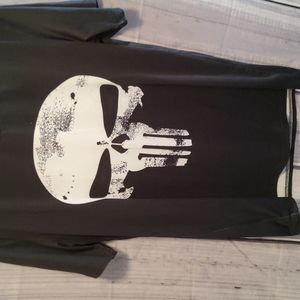 Gym gala short sleeve punisher logo compression tee large